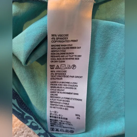 Tommy Bahama Blue and Teal Bloom Dress - Picture 5 of 5